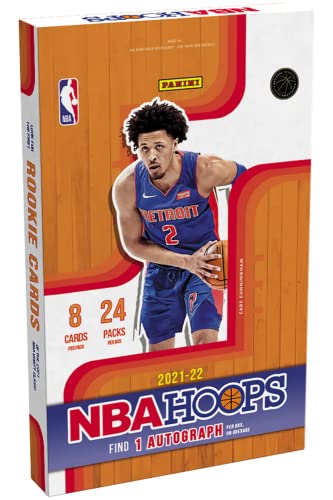2021-22 Panini Hoops NBA Hobby Box - 24 Packs, 8 Cards Per Pack