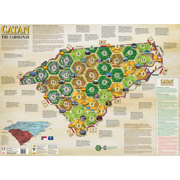 Catan Geographies: Carolinas (Expansion)