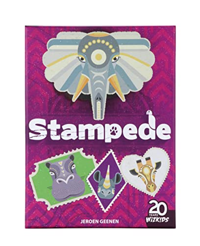 Stampede - An Animal Stamp Collecting Game, WizKids, Family Game, Ages 10+, 2-6 Players, 20 Min