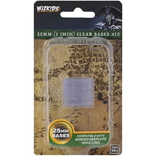 WZK DC: Clear 25mm Round Base (15ct.)