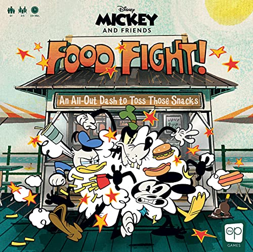 USAOPOLY Disney Mickey Food Fight Board Game