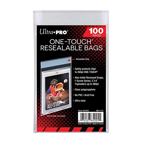 ULTRA PRO ONE-TOUCH RESEALABLE BAGS