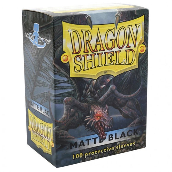 Dragon Shield Sleeves: Matte Black (Box Of 100) (image)