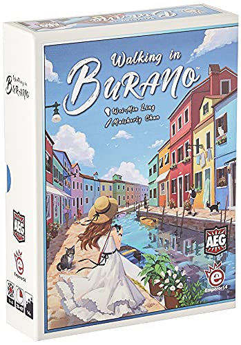 Walking in Burano - Italy City Building Board Game, Alderac Entertainment Group (AEG), Ages 14+, 1-4 Players, 20-40 Min