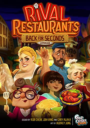 Rival Restaurants: Back for Seconds Expansion - Strategy & Negotiating Game, Ages 10+, 2-6 Players, 45-60 Min